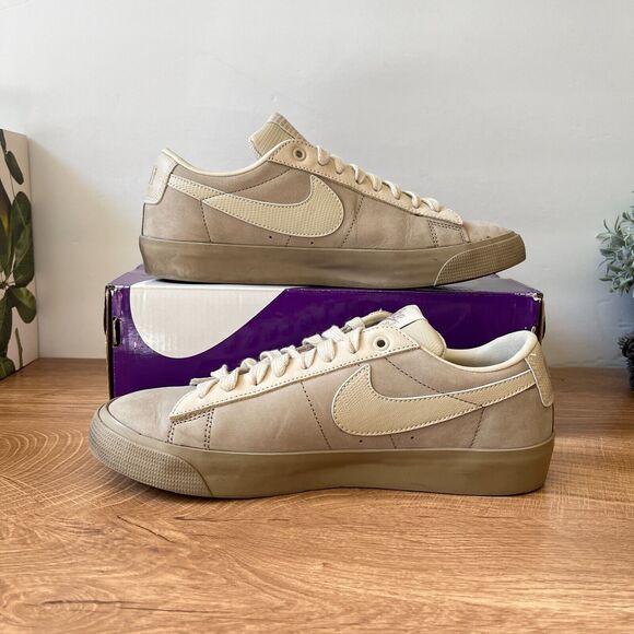Nike SB Zoom Blazer Low x FPAR Khaki Rattan Sneakers Women's Size US 9 - Picture 5 of 7